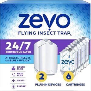 Zevo MAX Bug Catcher & Fly Trap for Indoor- Flying Insect Trap for Gnat, House &